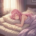 ルカさん❤️二度寝が気持ちよくて起きられない💤 2枚目