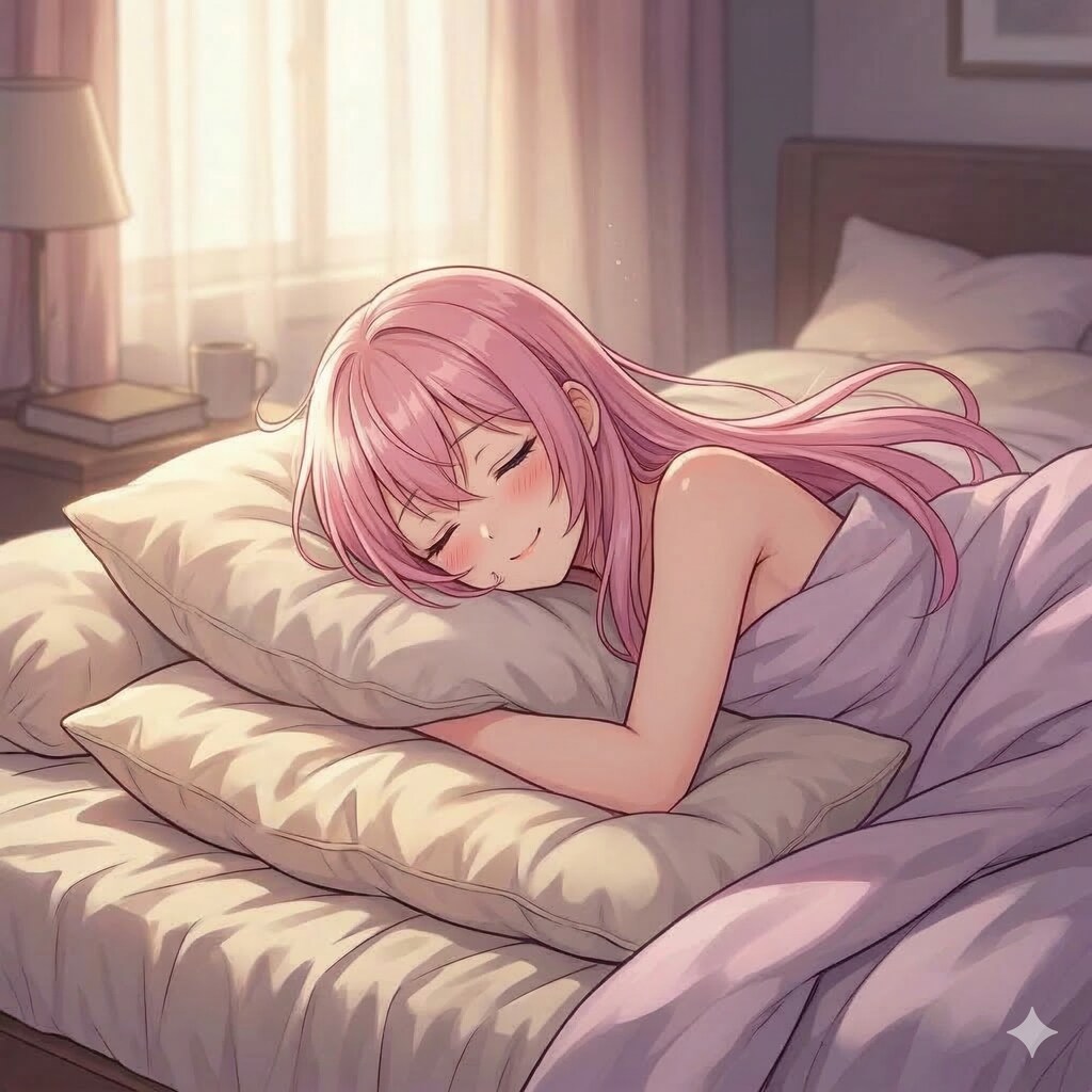 ルカさん❤️二度寝が気持ちよくて起きられない💤