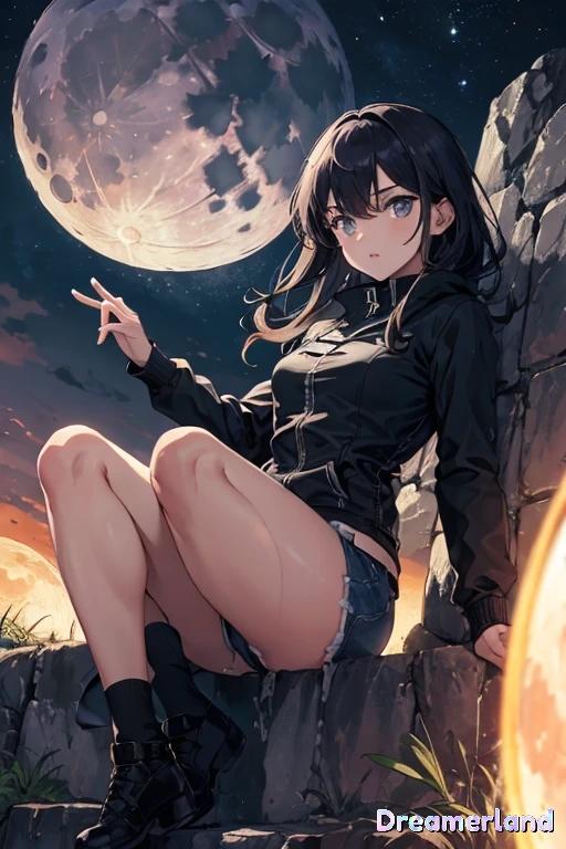 月が地球に落ちる終末の日