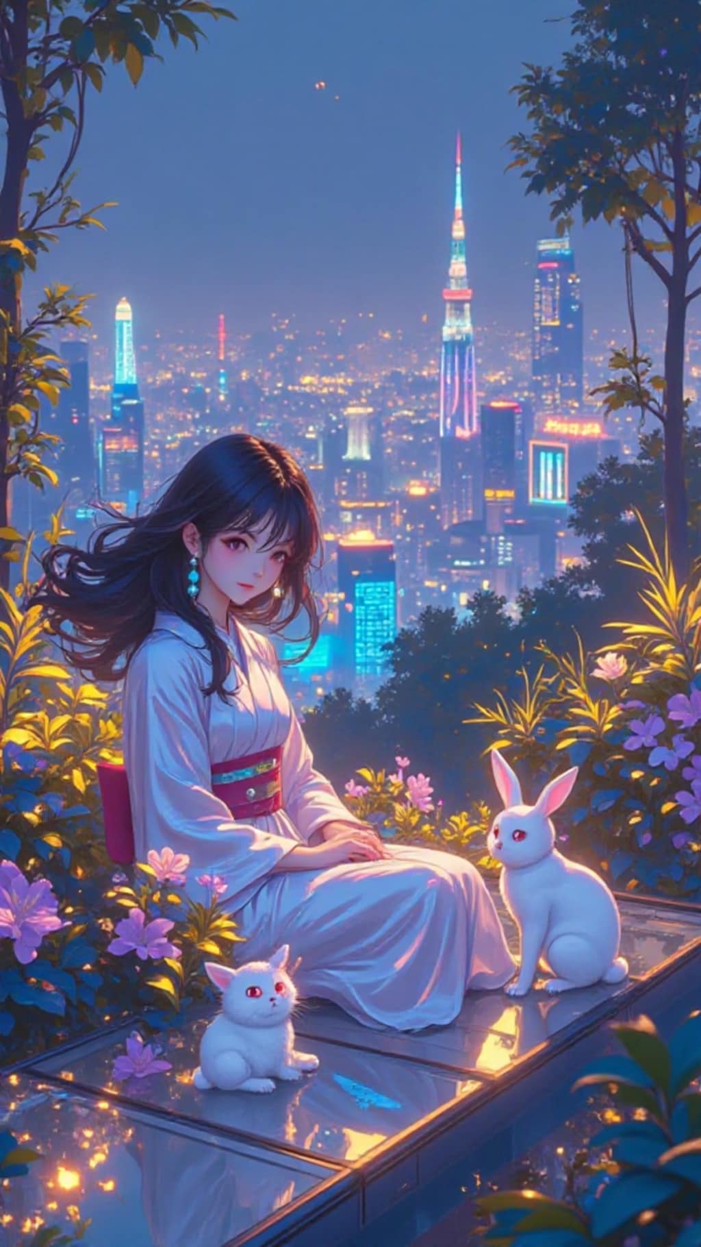 ２近未来的都市の夜