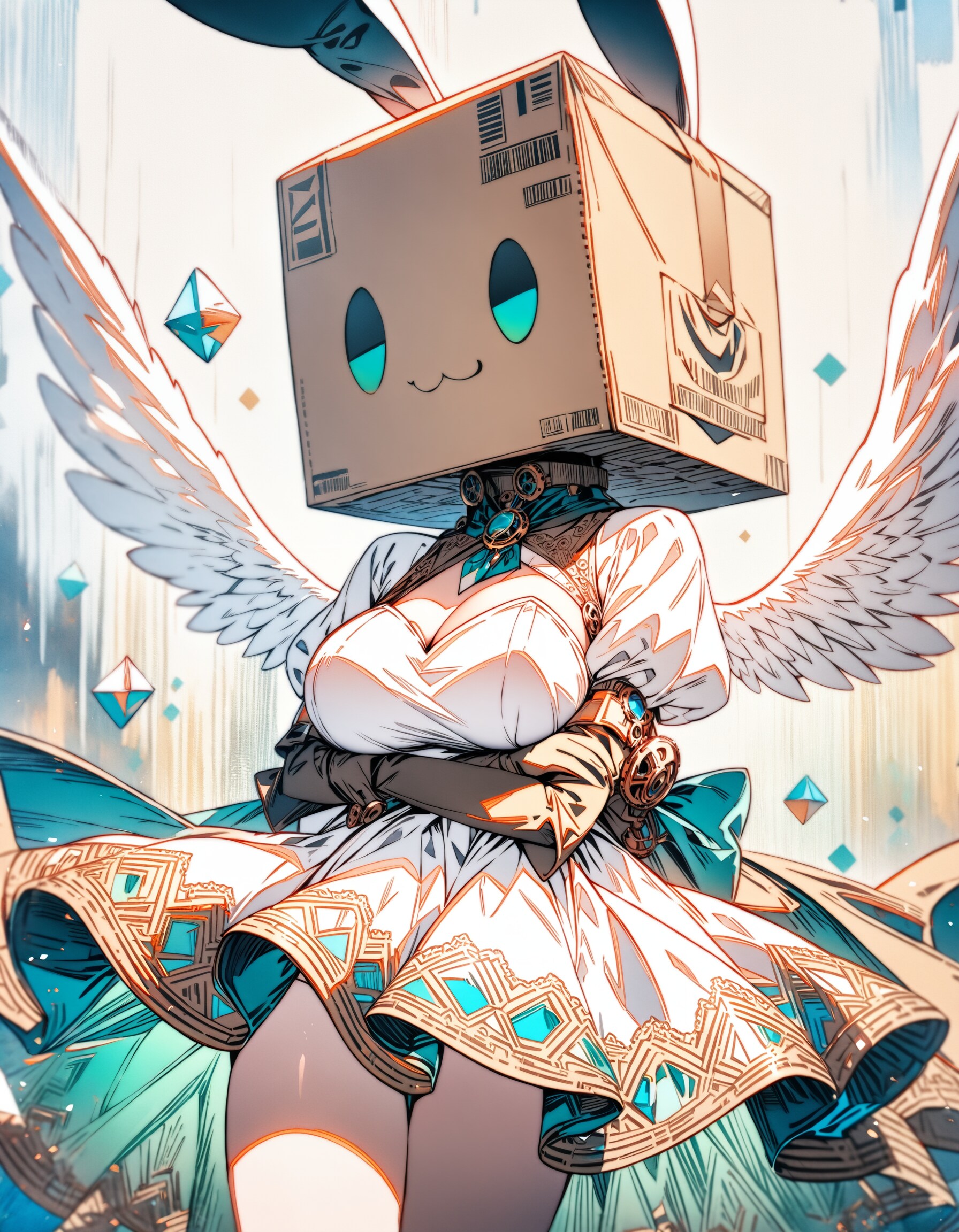 段ボールバニーちゃんXL | の人気AIイラスト・グラビア