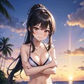 同い年の彼女（ポニーテール） 2枚目