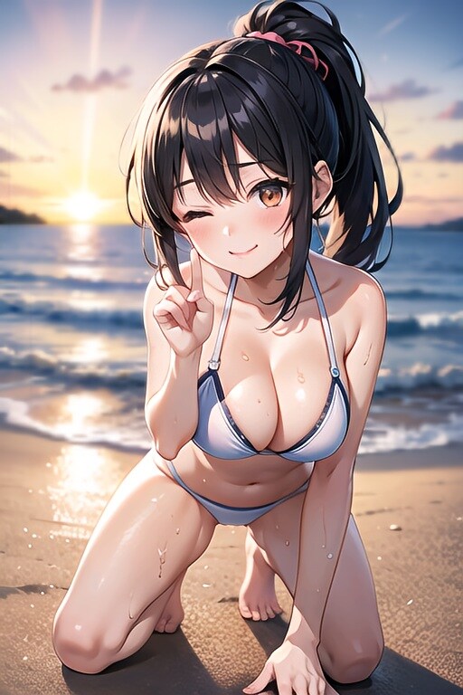 同い年の彼女（ポニーテール）