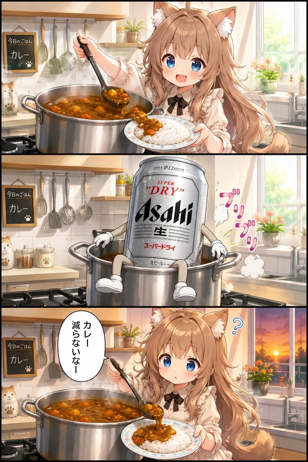 カレーと小さな女の子