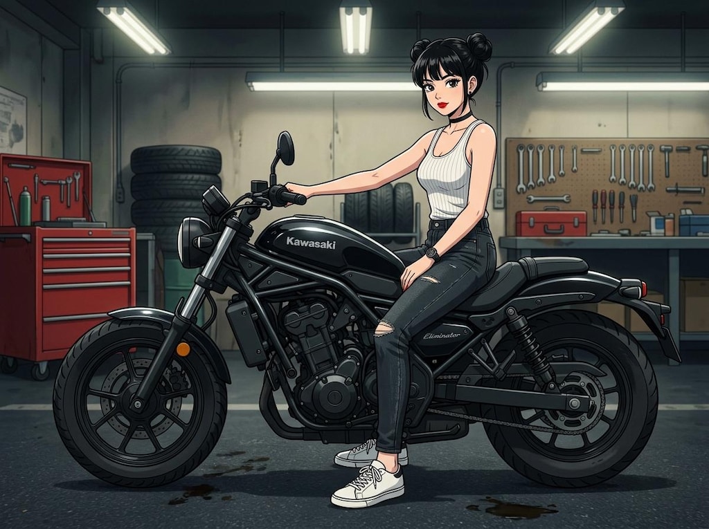 タンクトップ×バイク 2