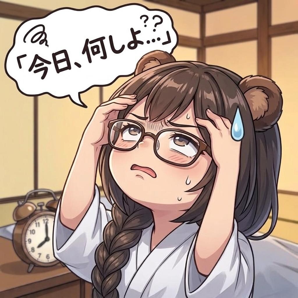 今日はお休み