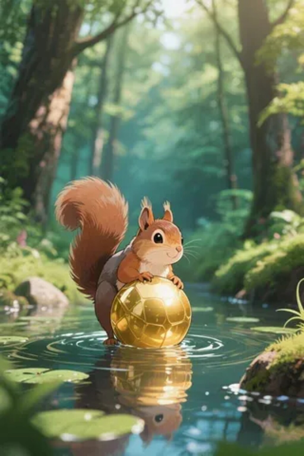 ゴールデンボールとリス