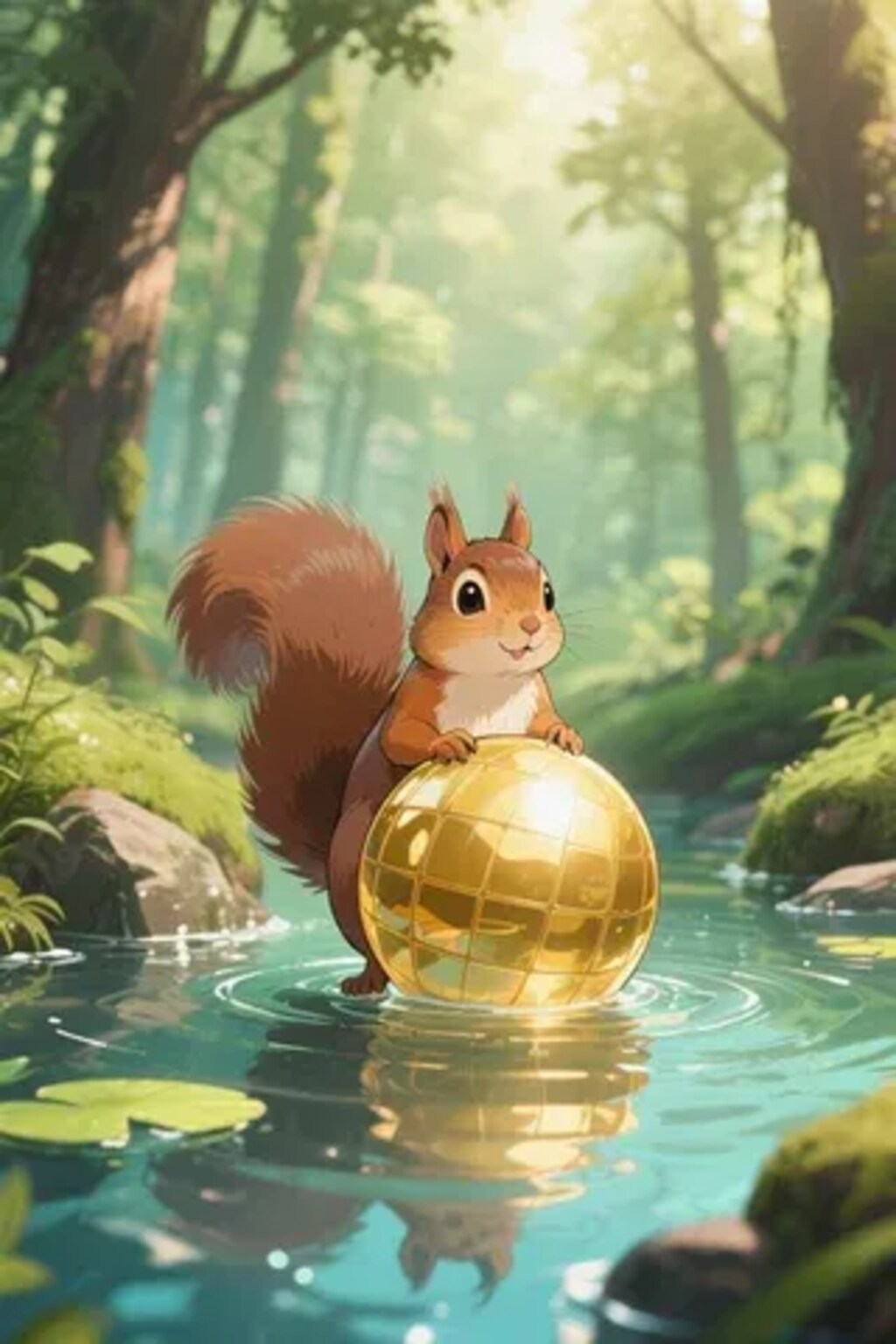 ゴールデンボールとリス