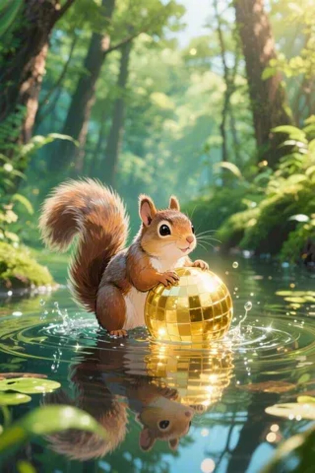 ゴールデンボールとリス