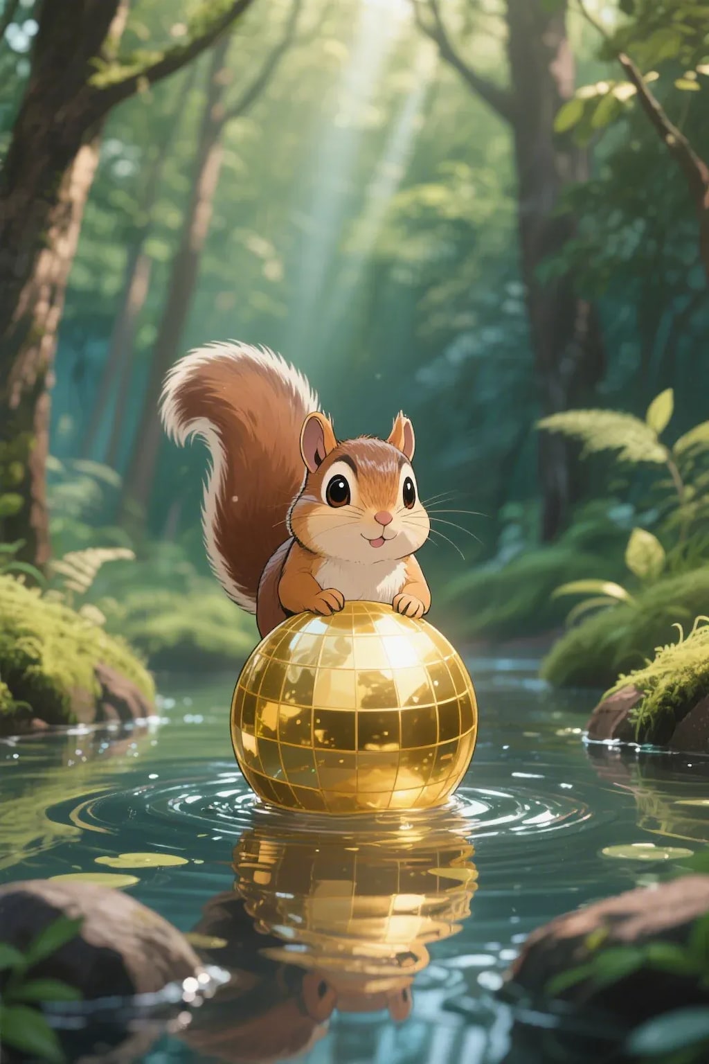 ゴールデンボールとリス