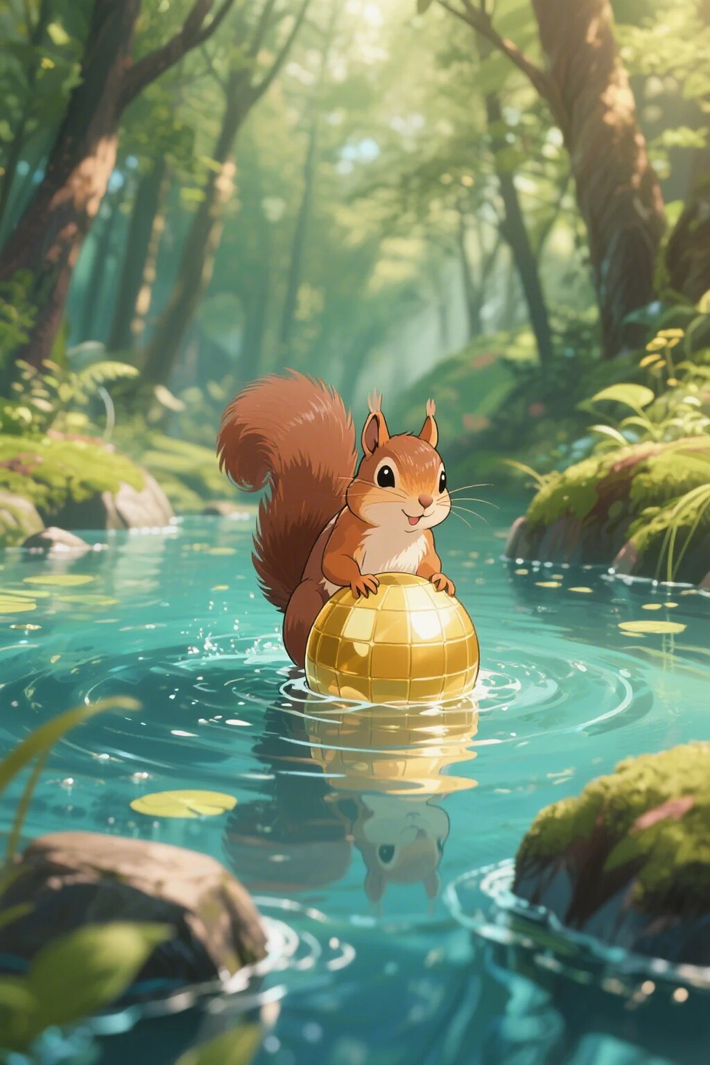 ゴールデンボールとリス