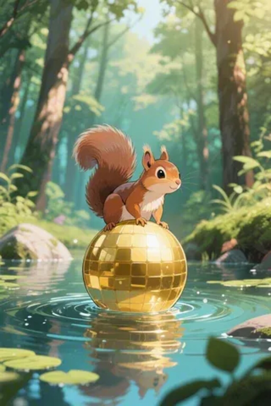 ゴールデンボールとリス