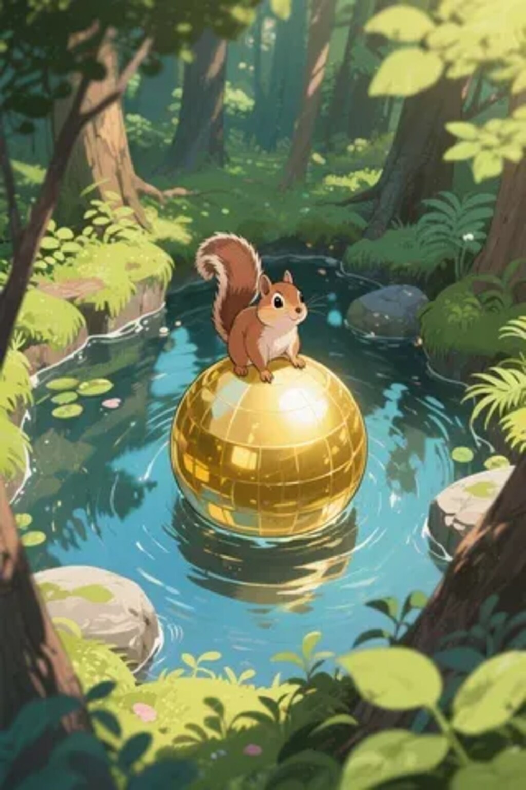 ゴールデンボールとリス