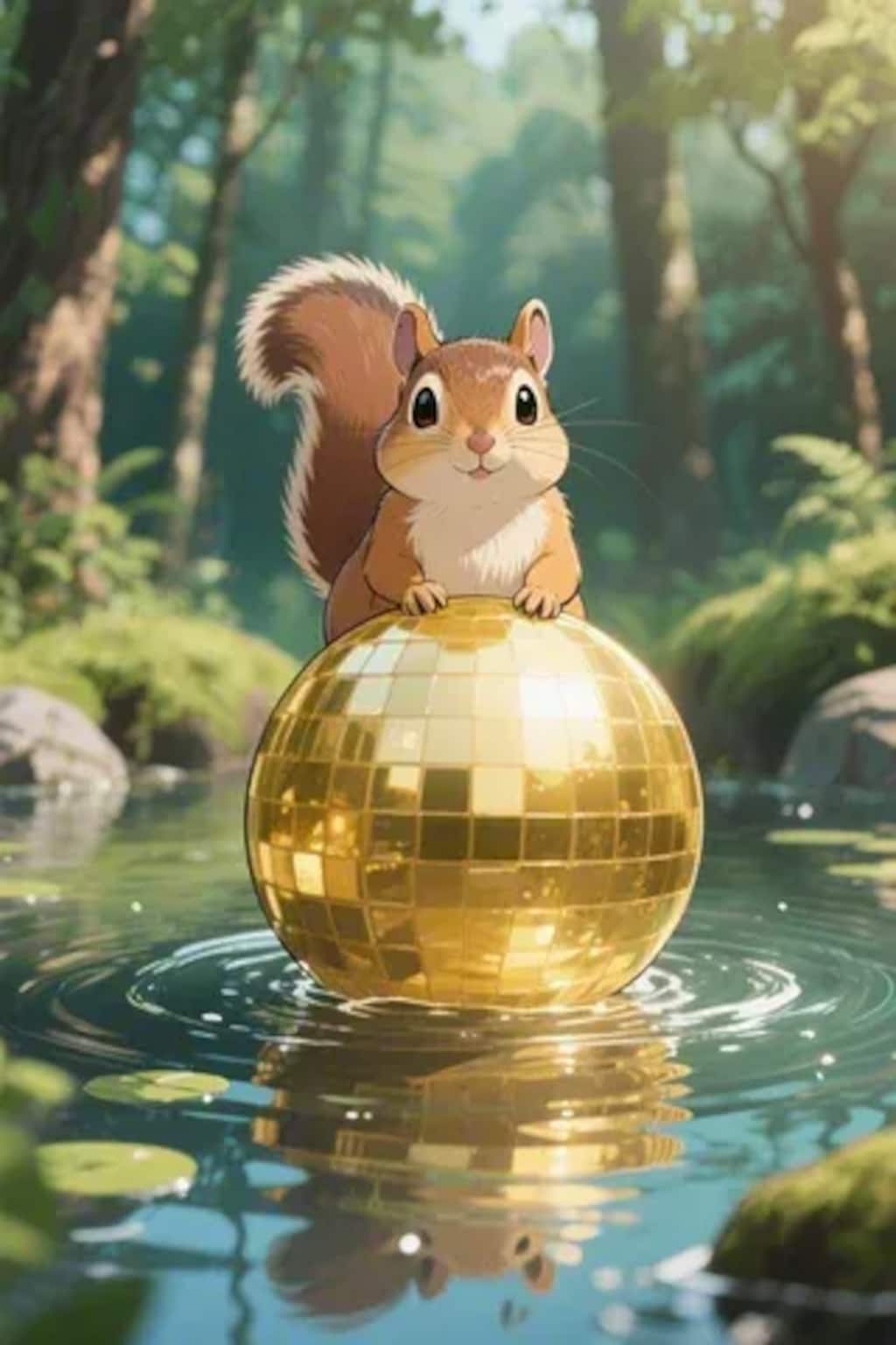 ゴールデンボールとリス