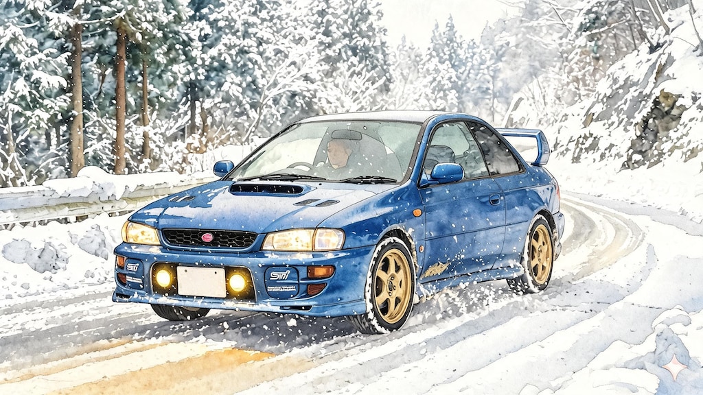 (旧車)スバル・初代インプレッサWRX(GC8)