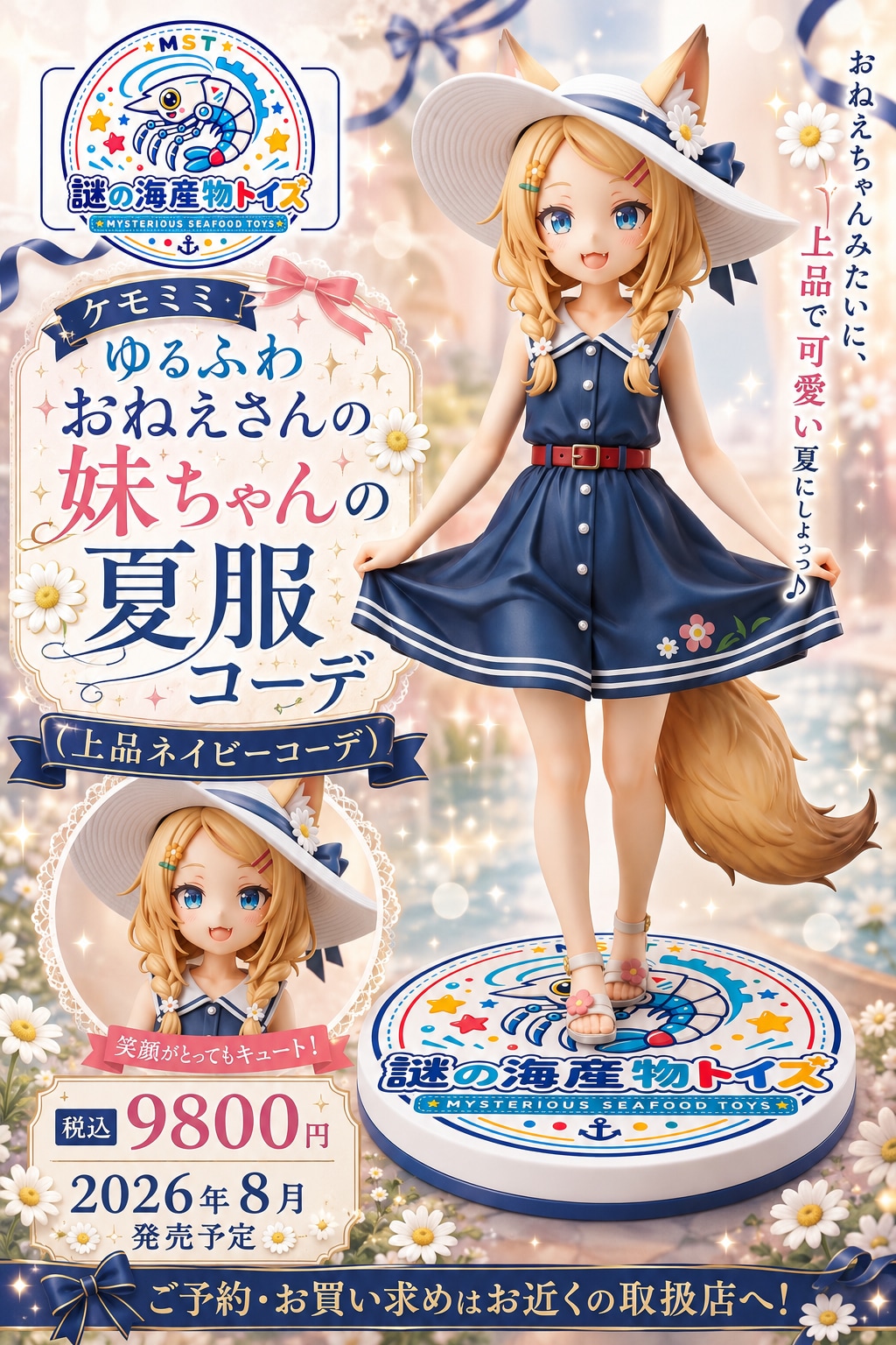 ケモミミゆるふわおねえさんの妹ちゃんの夏服コーデ５種