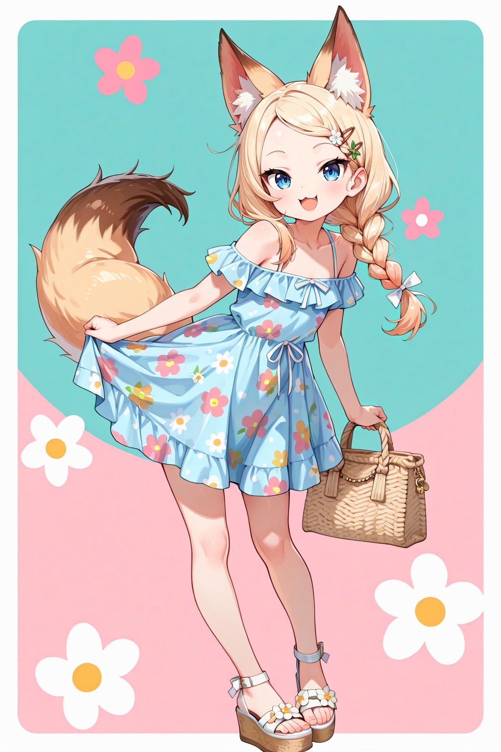 ケモミミゆるふわおねえさんの妹ちゃんの夏服コーデ５種