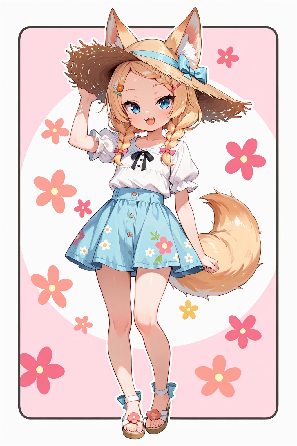 ケモミミゆるふわおねえさんの妹ちゃんの夏服コーデ５種
