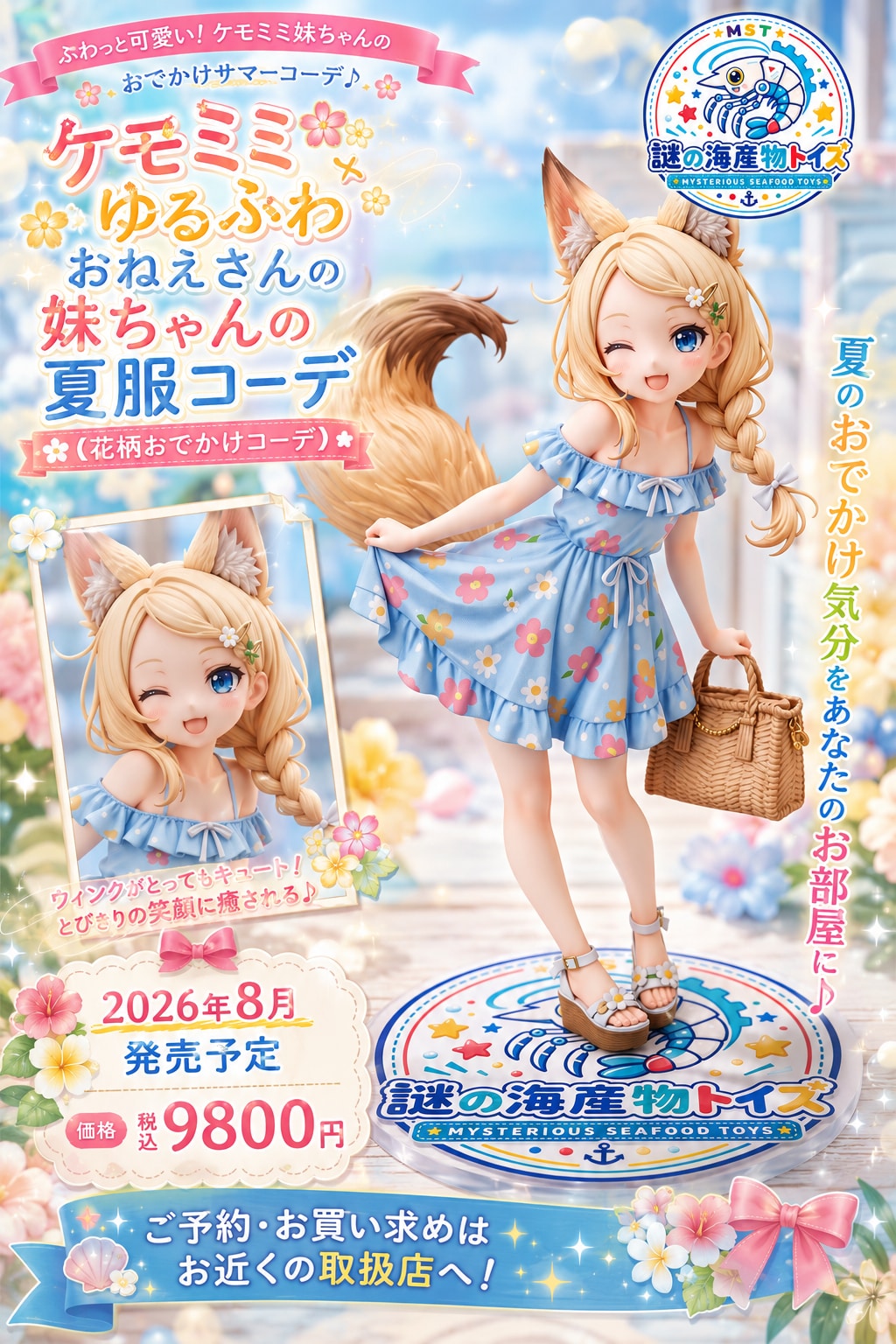 ケモミミゆるふわおねえさんの妹ちゃんの夏服コーデ５種