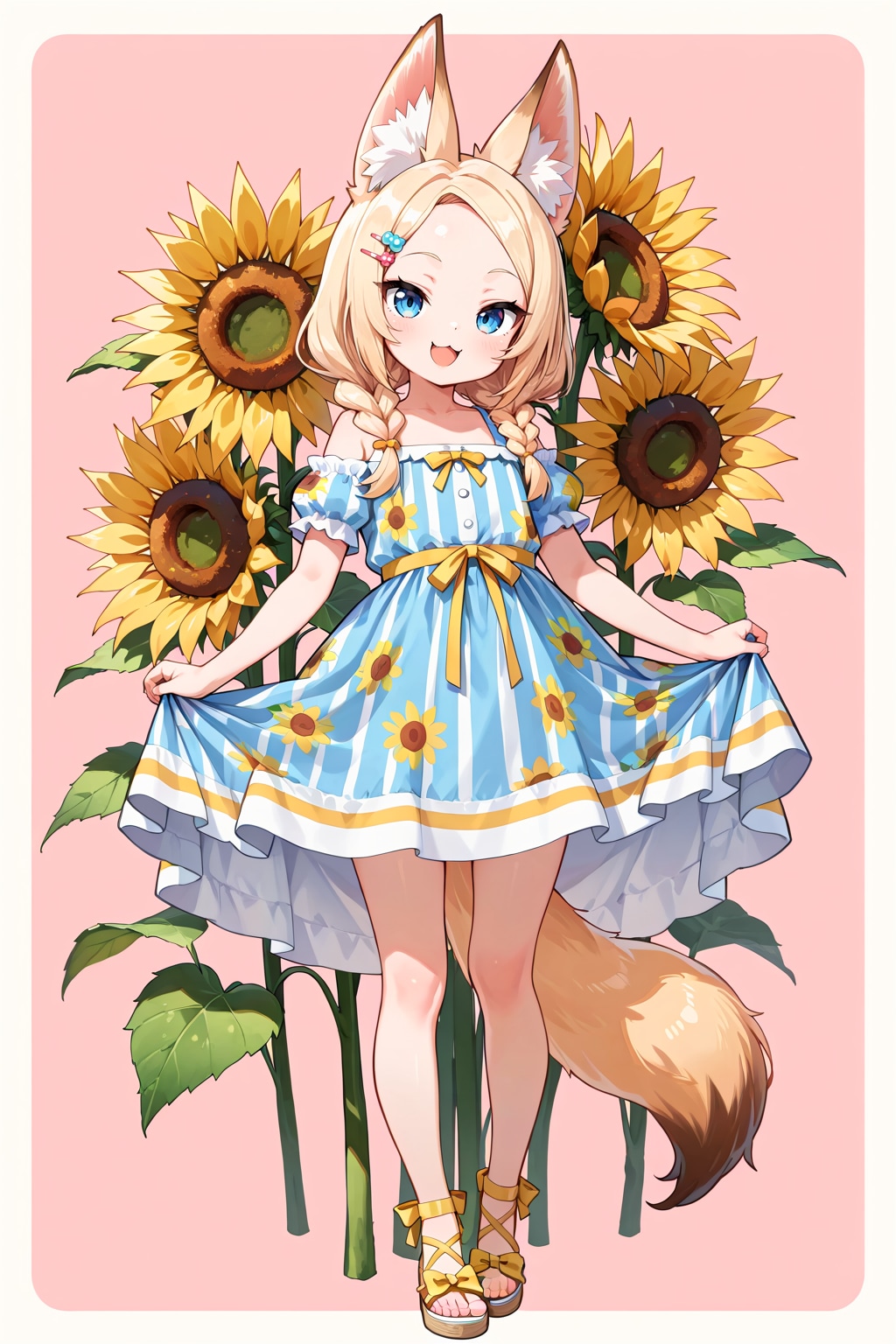 ケモミミゆるふわおねえさんの妹ちゃんの夏服コーデ５種