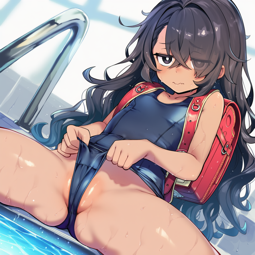 スク水食い込み