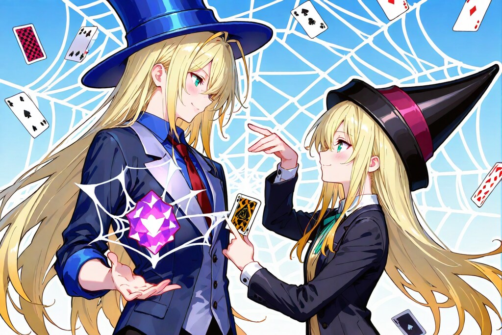 手品師（師匠と弟子）