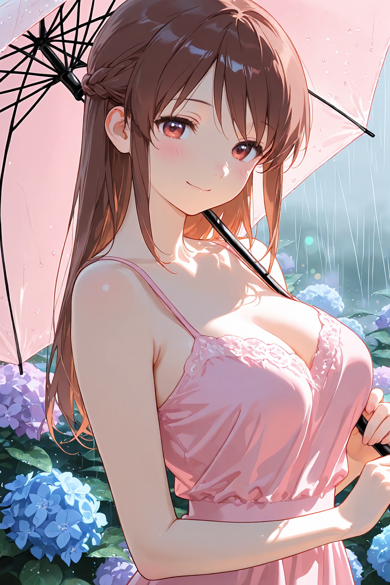 紫陽花と三船さん