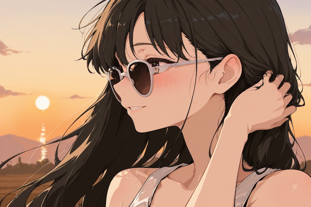 aplicotでサングラス