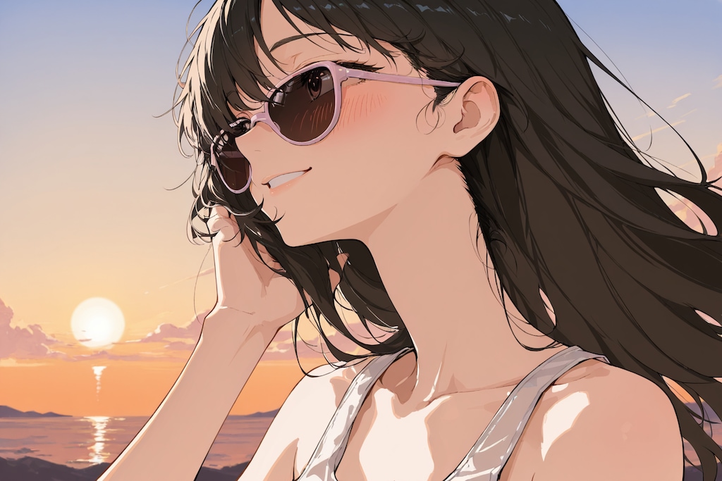 aplicotでサングラス