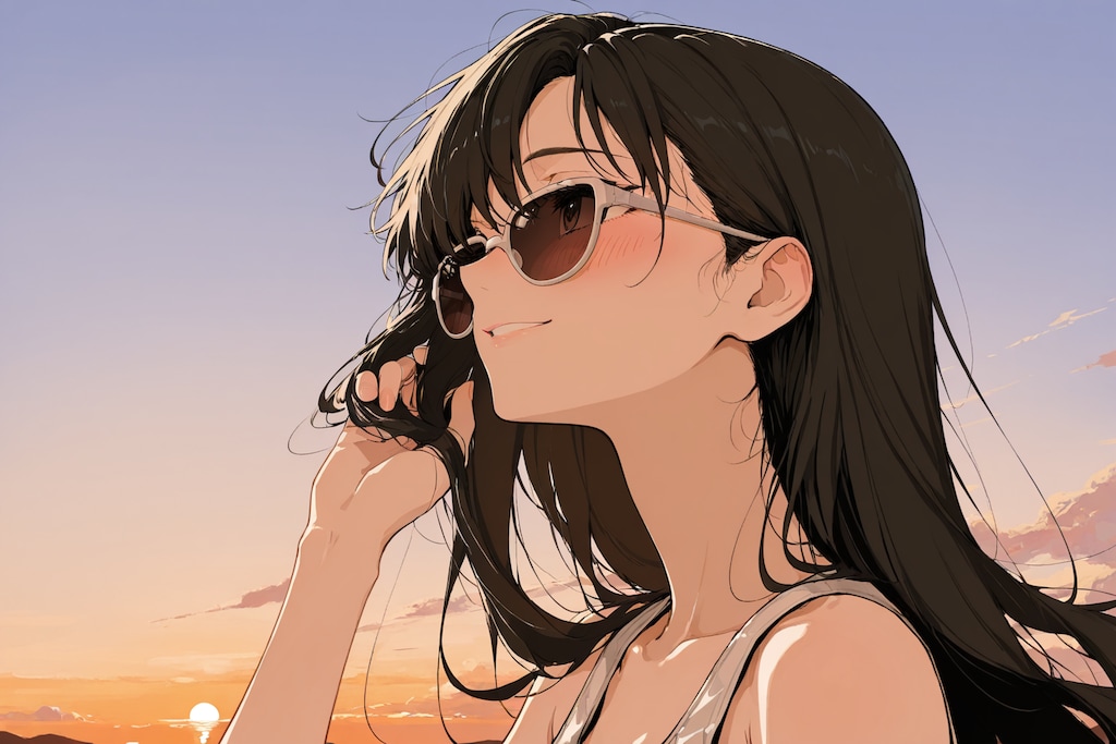 aplicotでサングラス