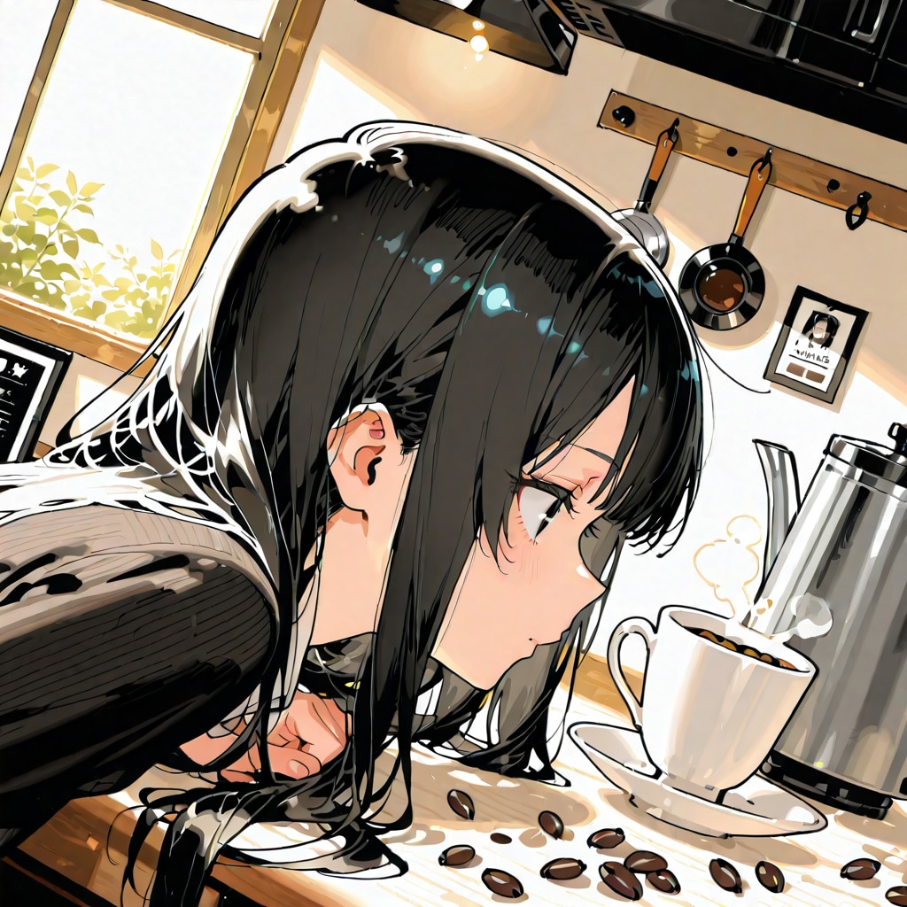 珈琲 | の人気AIイラスト・グラビア