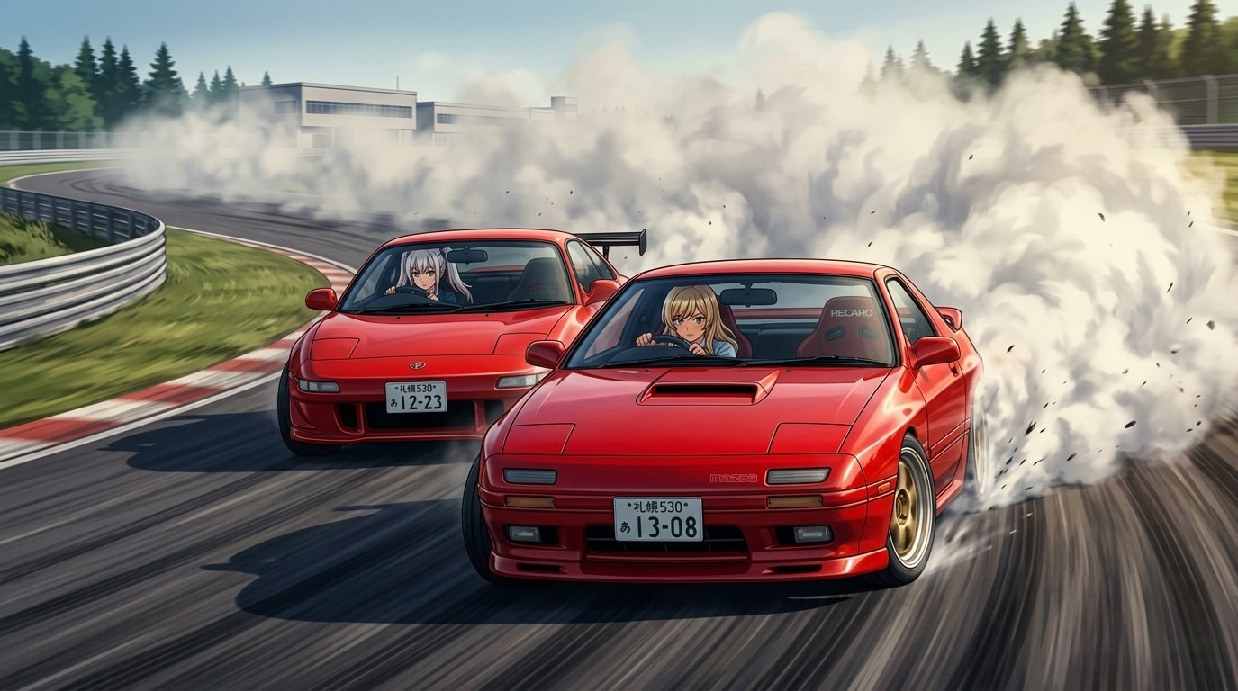 おはようバトル♪SW20vsFC3S | の人気AIイラスト・グラビア
