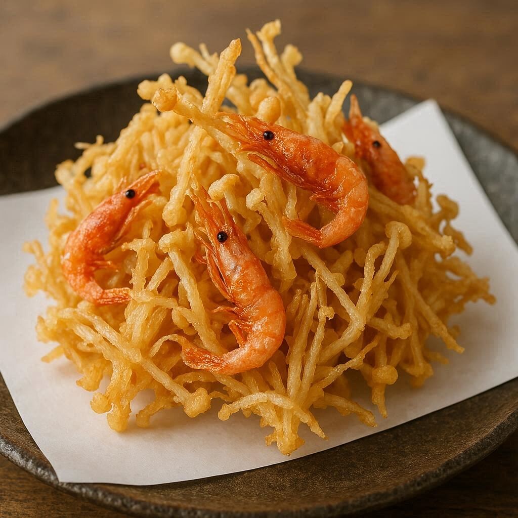 桜えびとえのきのかき揚げ