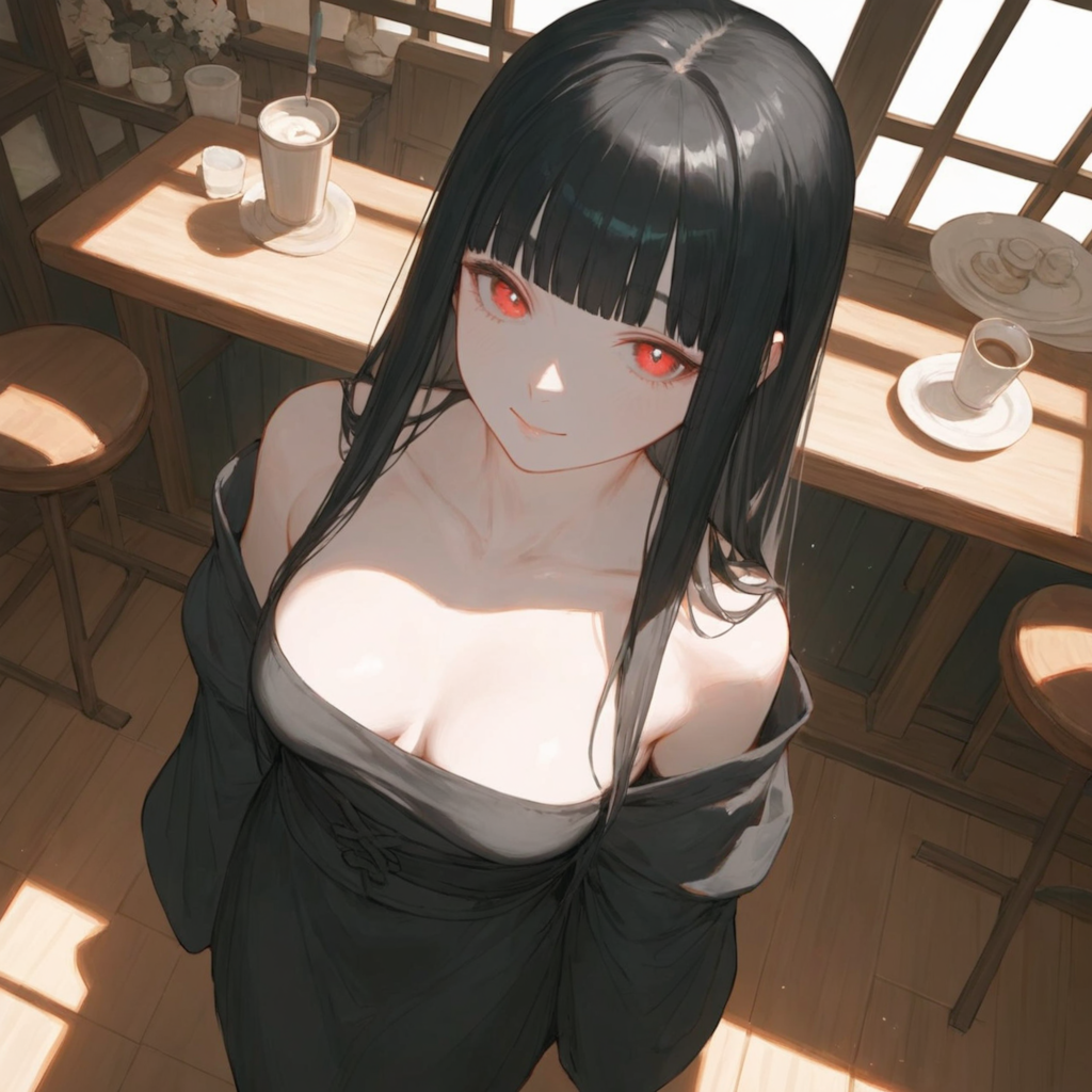 黒髪美女