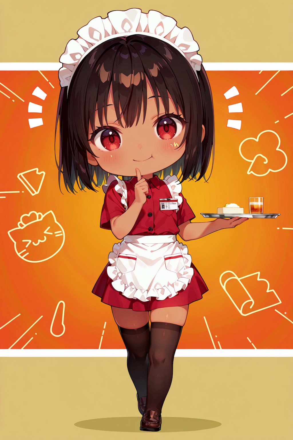 ちびキャラウェイトレスさん Z122