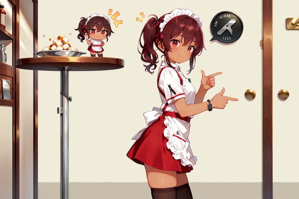 ちびキャラウェイトレスさん Z122