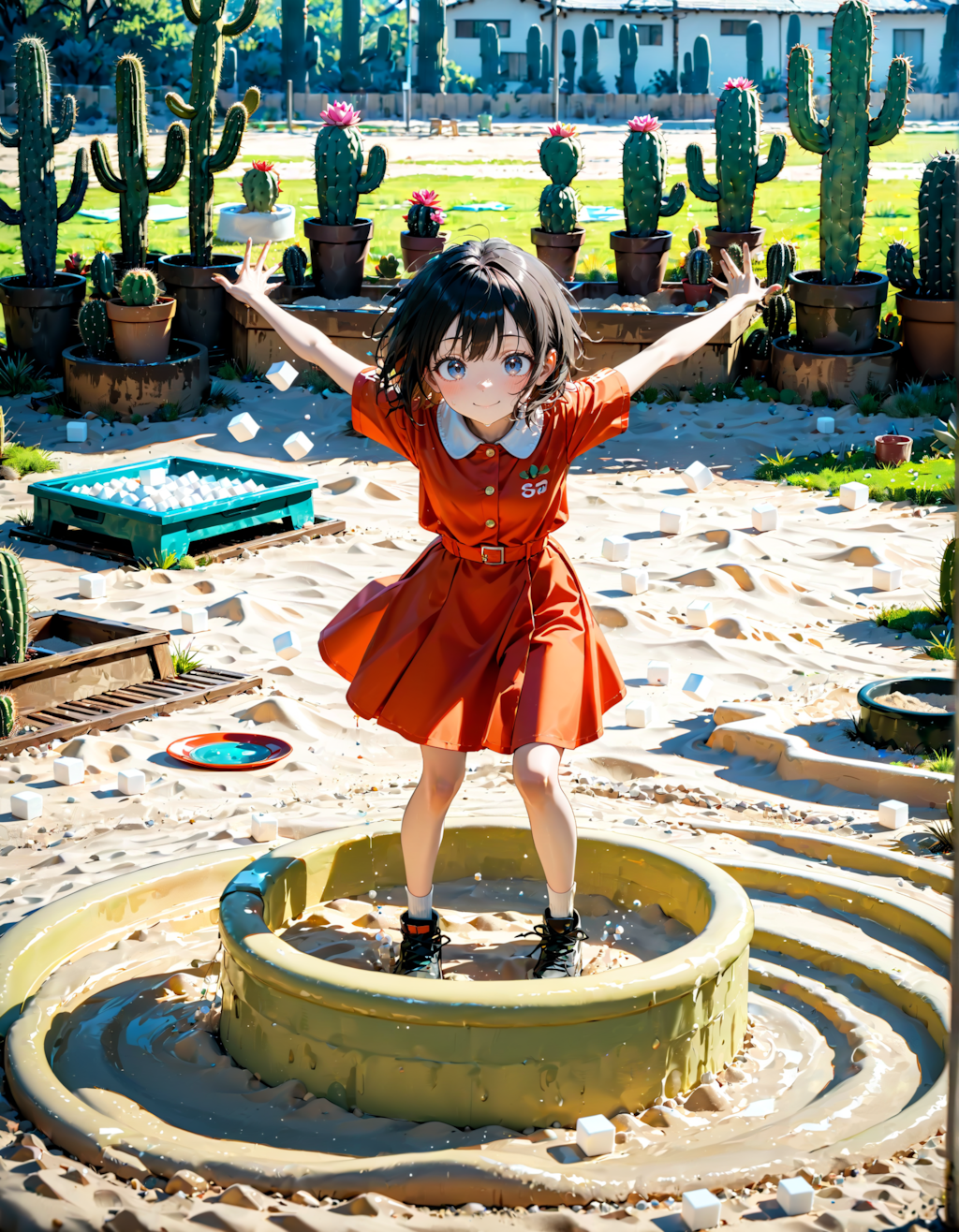 今日はサボテンの日。砂糖の日。安全安心砂場の日