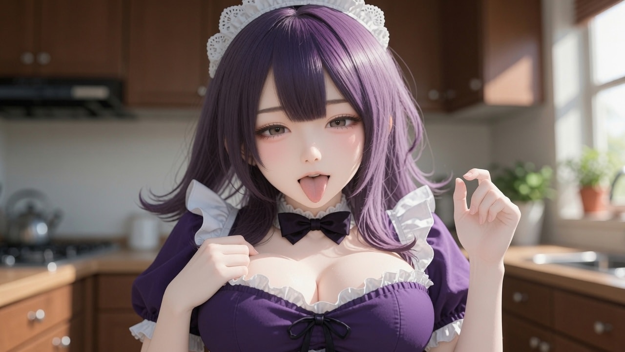 紫の子（横ver）