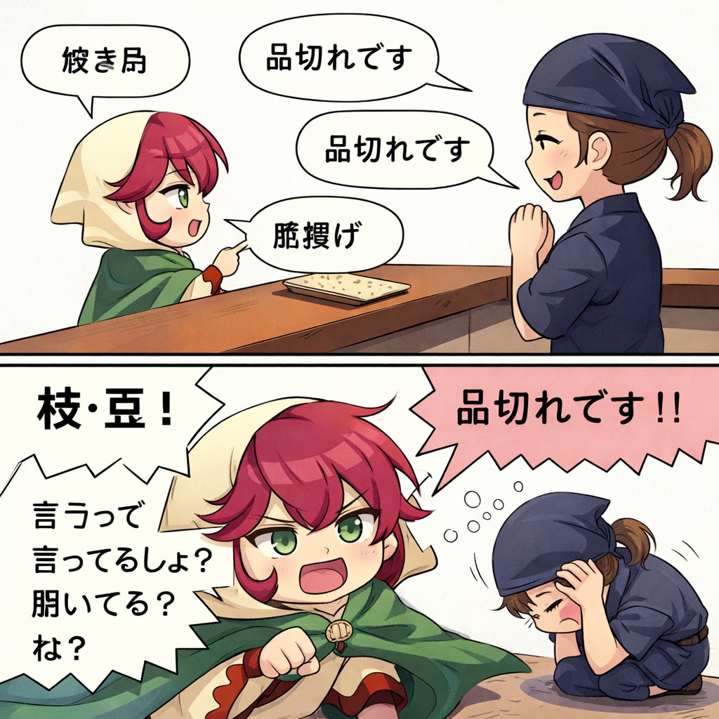 品切ればかりの店