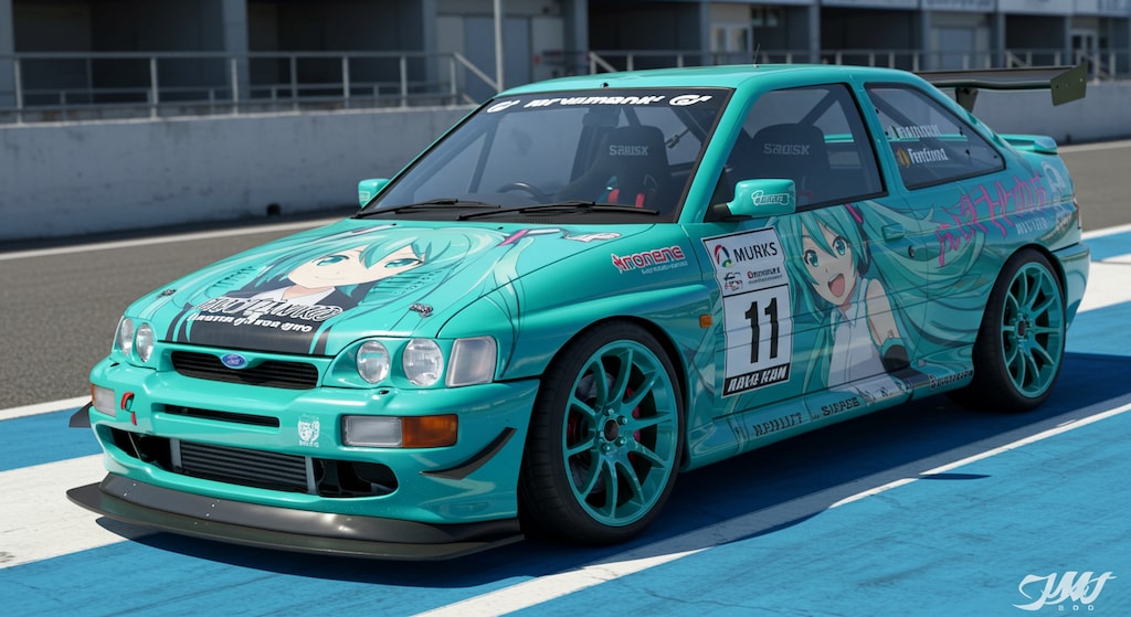 初音ミク痛車フォードエスコートRSコスワース