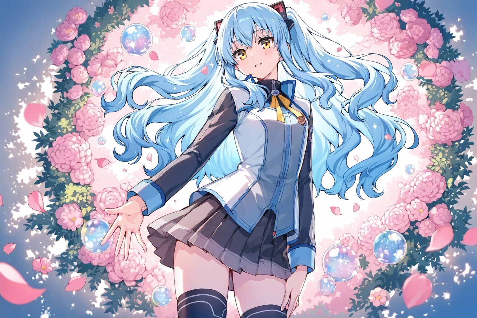 ティオ助とお花 | の人気AIイラスト・グラビア