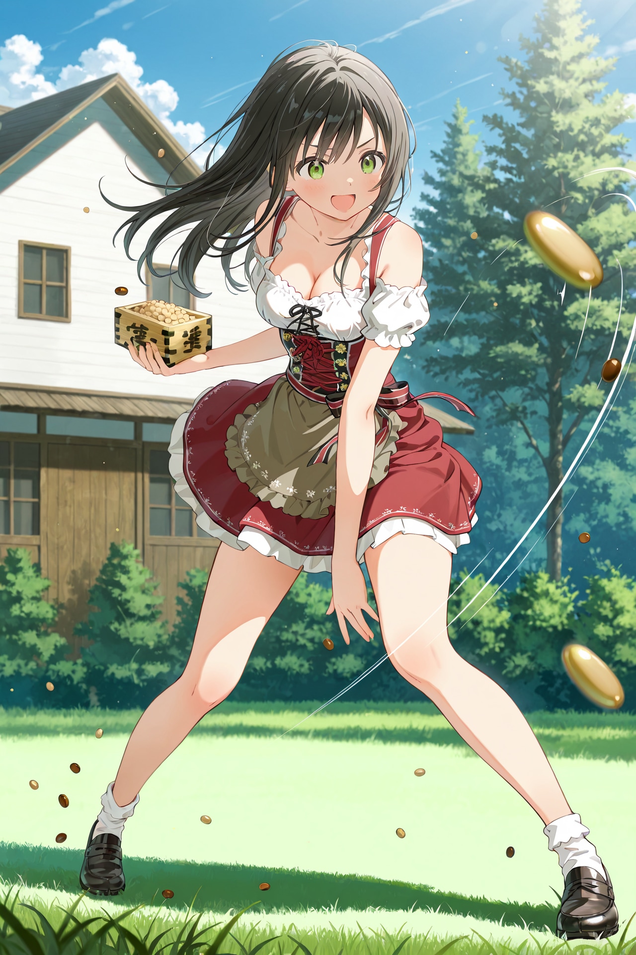 ディアンドル娘の豆まき Z203
