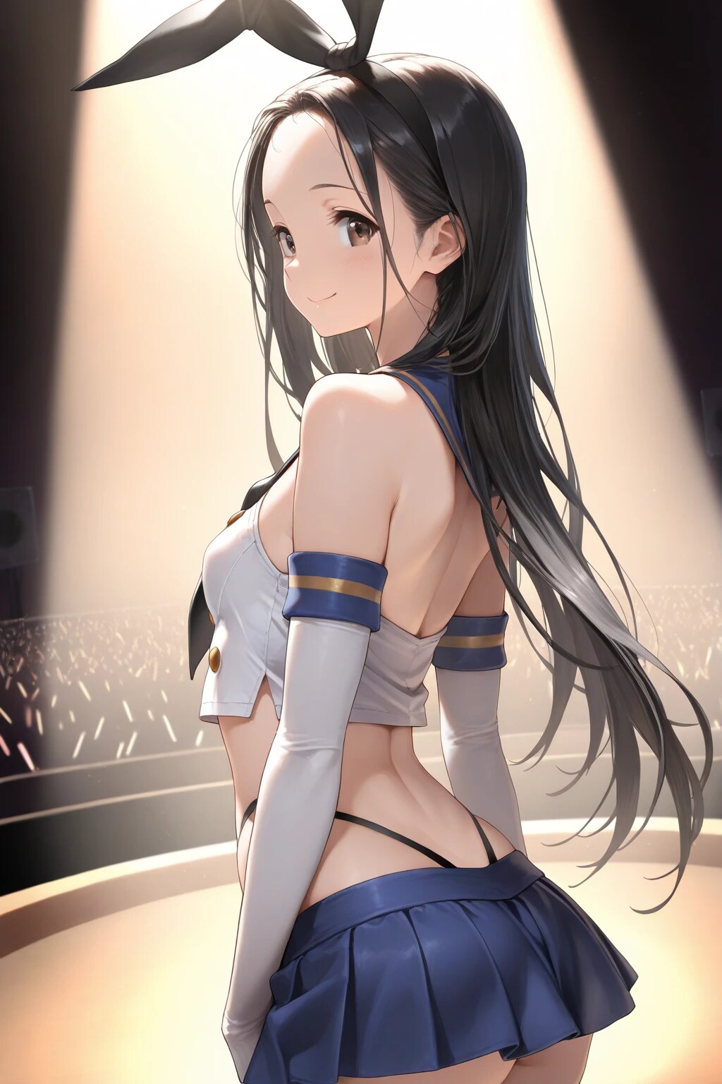 島風コスで見返り美少女