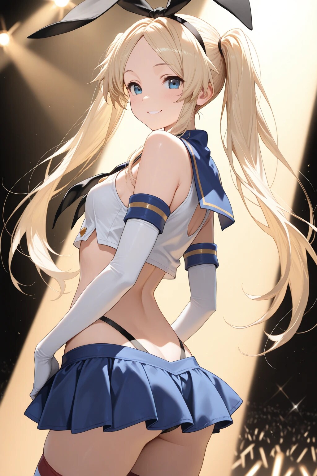 島風コスで見返り美少女