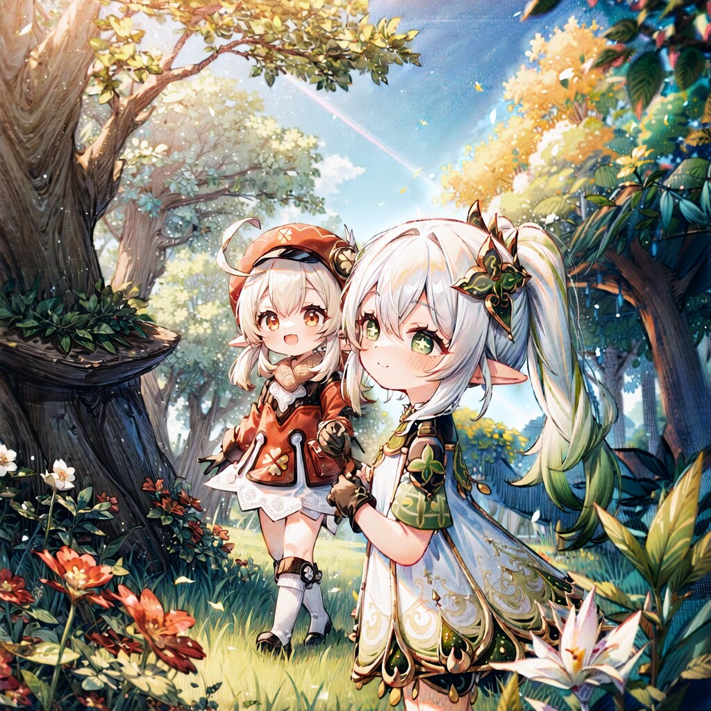 クレーちゃん&ナヒーダちゃん