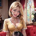 使用人の奉仕を受ける金髪セレブ 6枚目