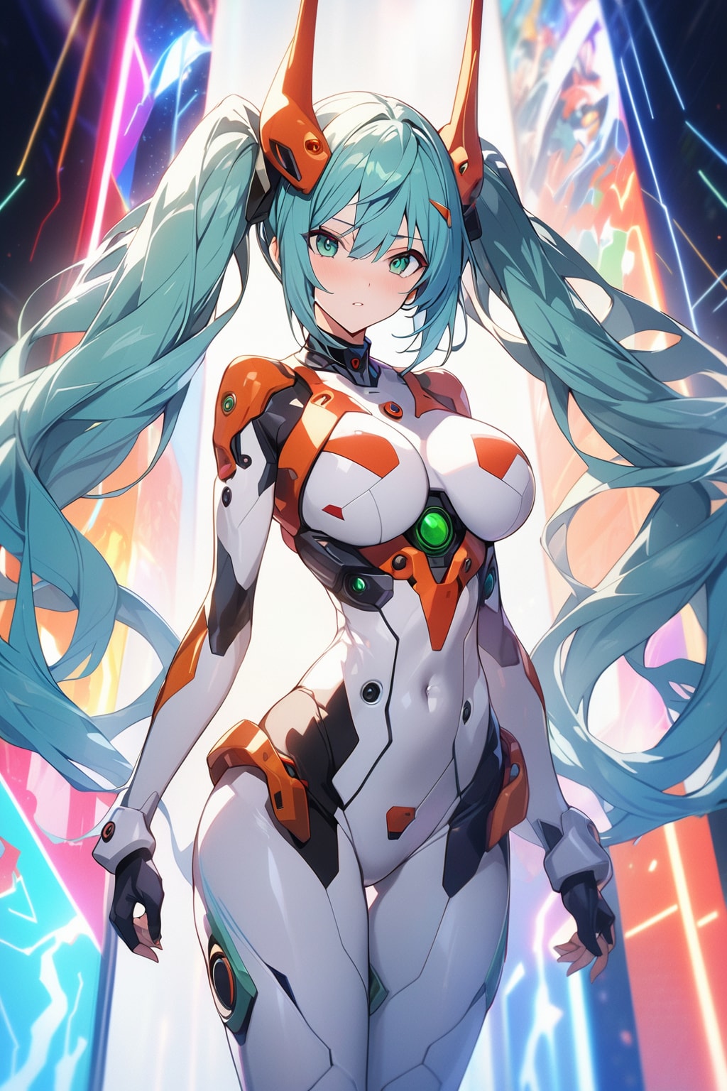 初音ミク プラグスーツver. | の人気AIイラスト・グラビア