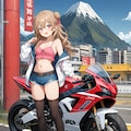 おバイクでツーリング中のさとみん #2 8枚目