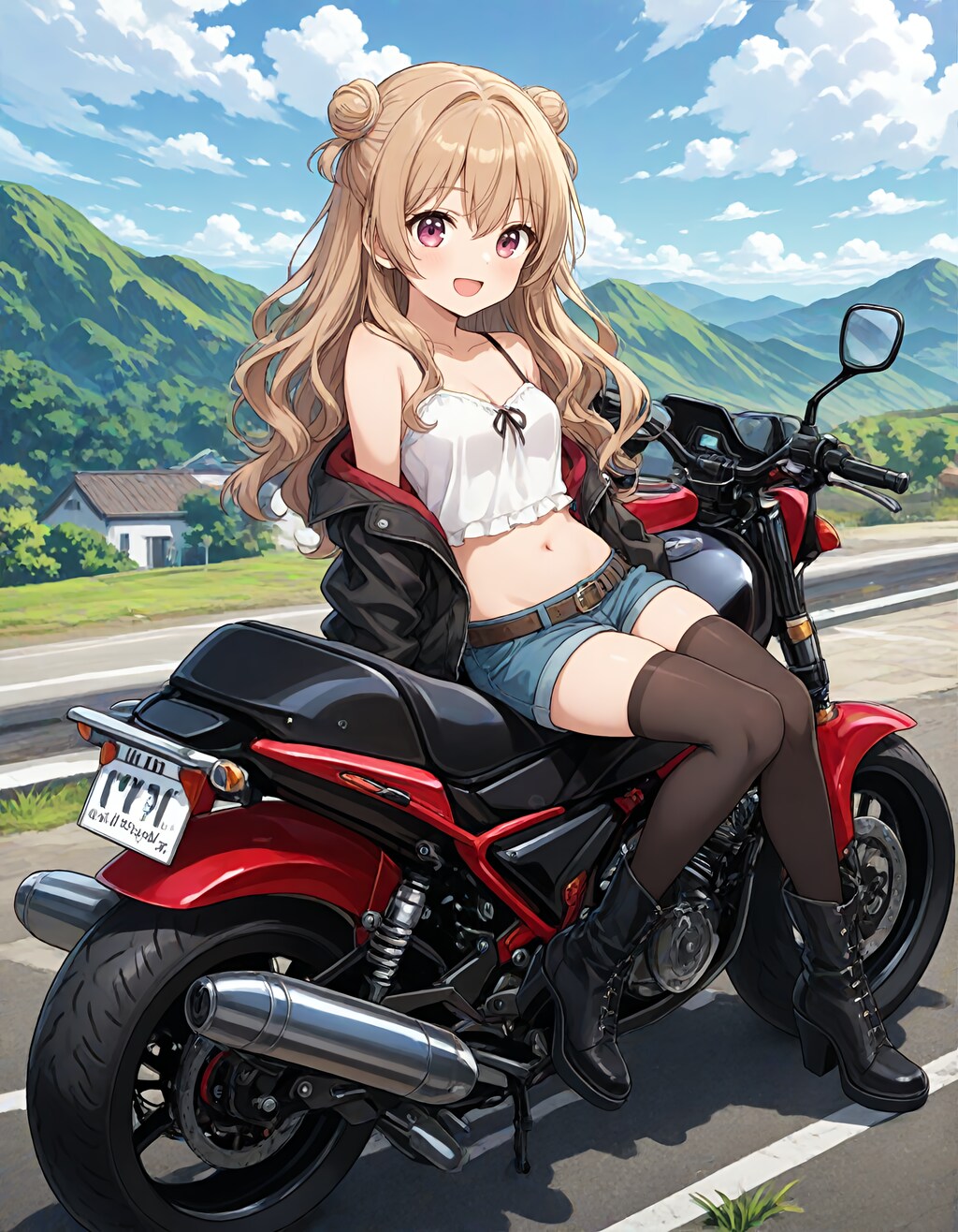 おバイクでツーリング中のさとみん #2