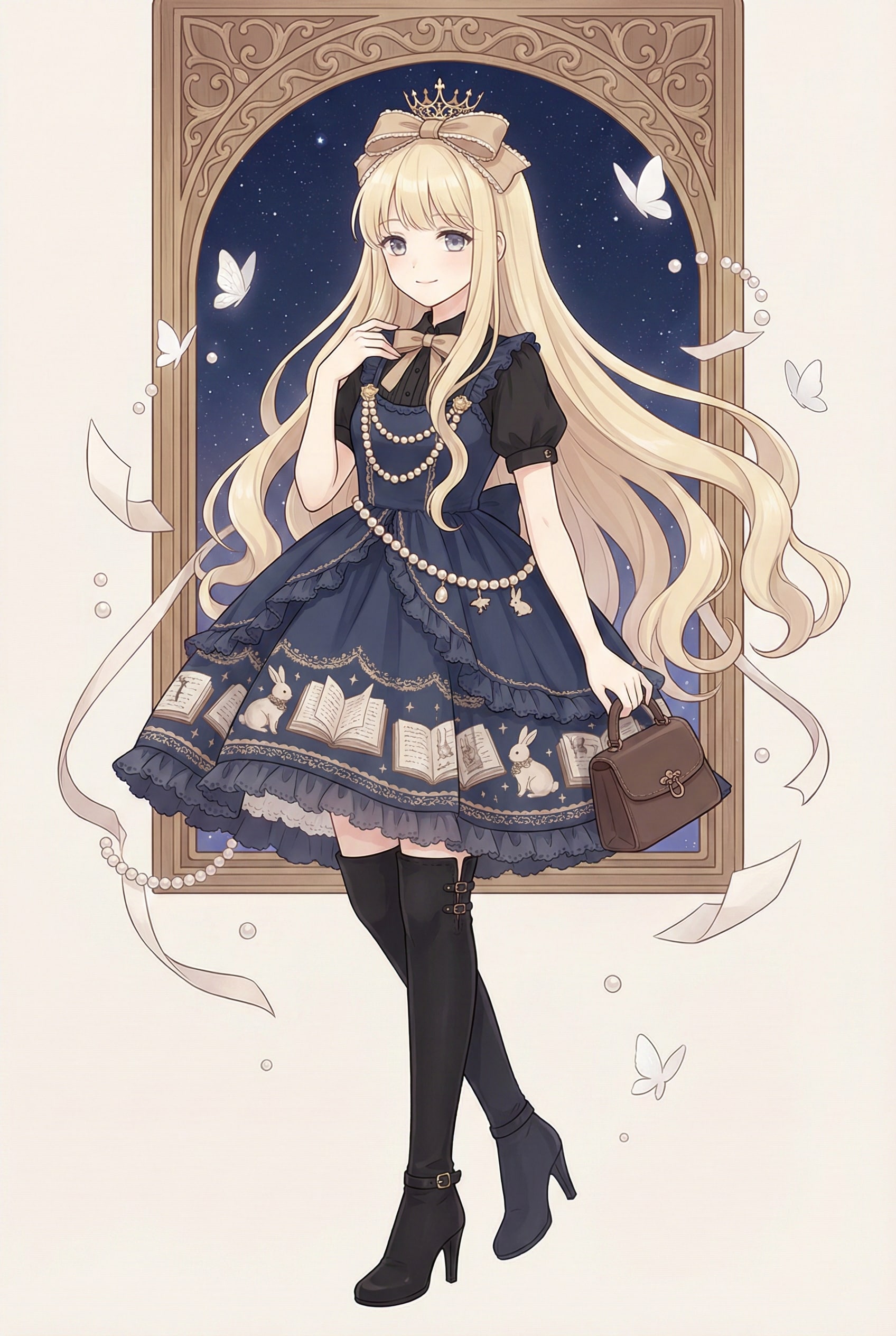 星降る書庫の焔色 | の人気AIイラスト・グラビア